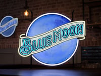 Blue Moon LED neon sign 