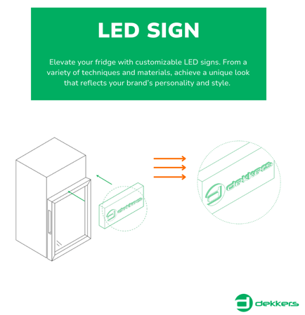 LED neon for custom mini fridges